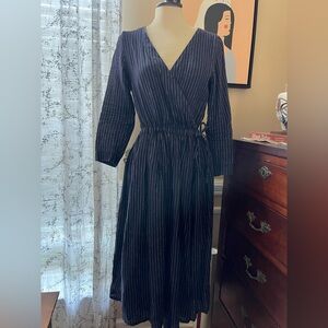 Fog Linen Work Wrap Dress